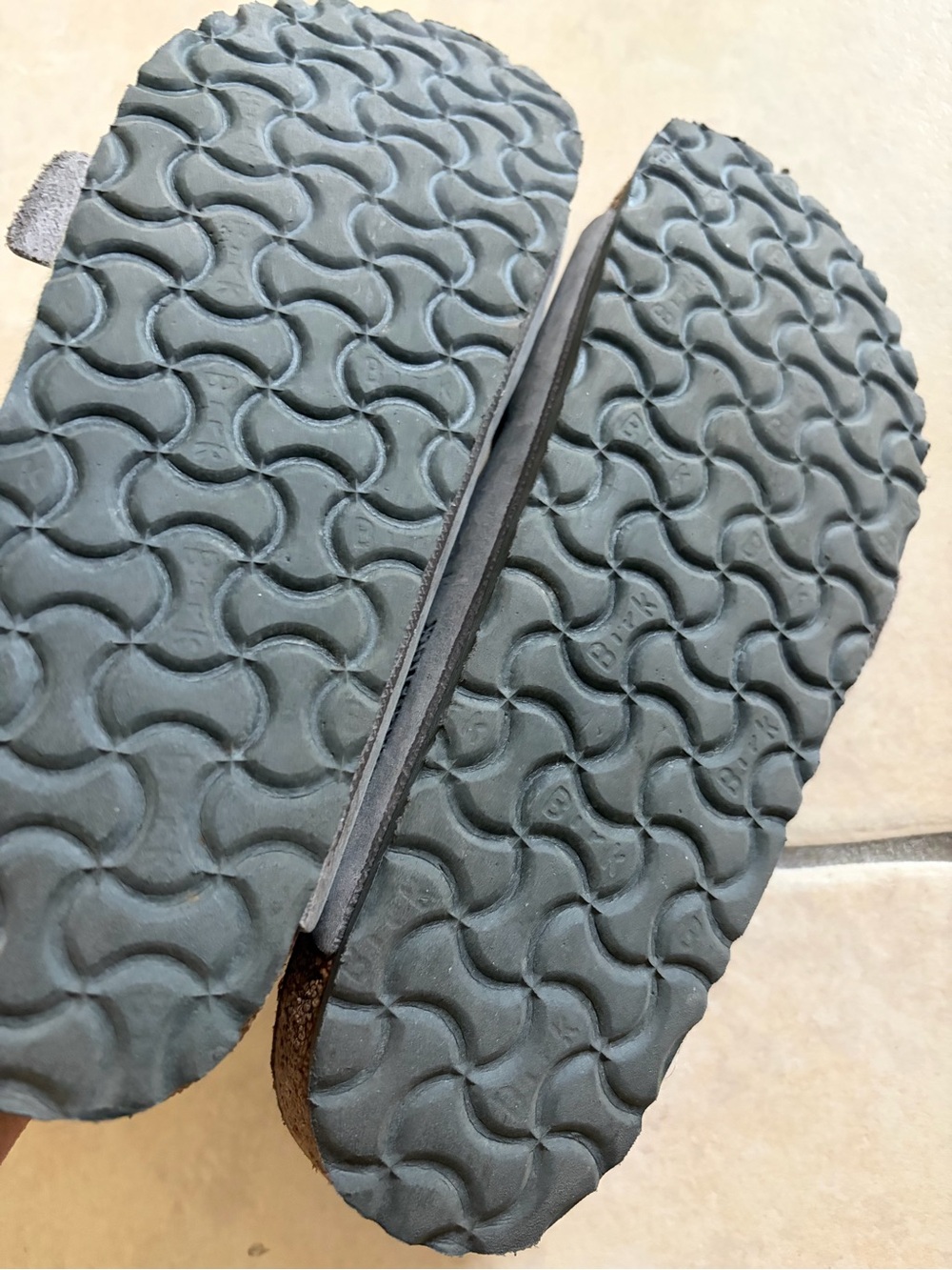Gray Double Buckle Birkenstock woman Sandals - Picture 4 of 4